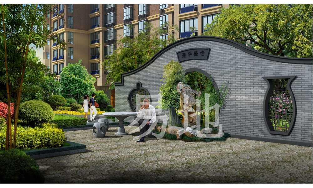 郑州易地园林景观规划设计有限公司作品,新合鑫睿智禧园